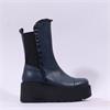 Marco Moreo Vale Frill Toe Cap Boot - Navy Leather